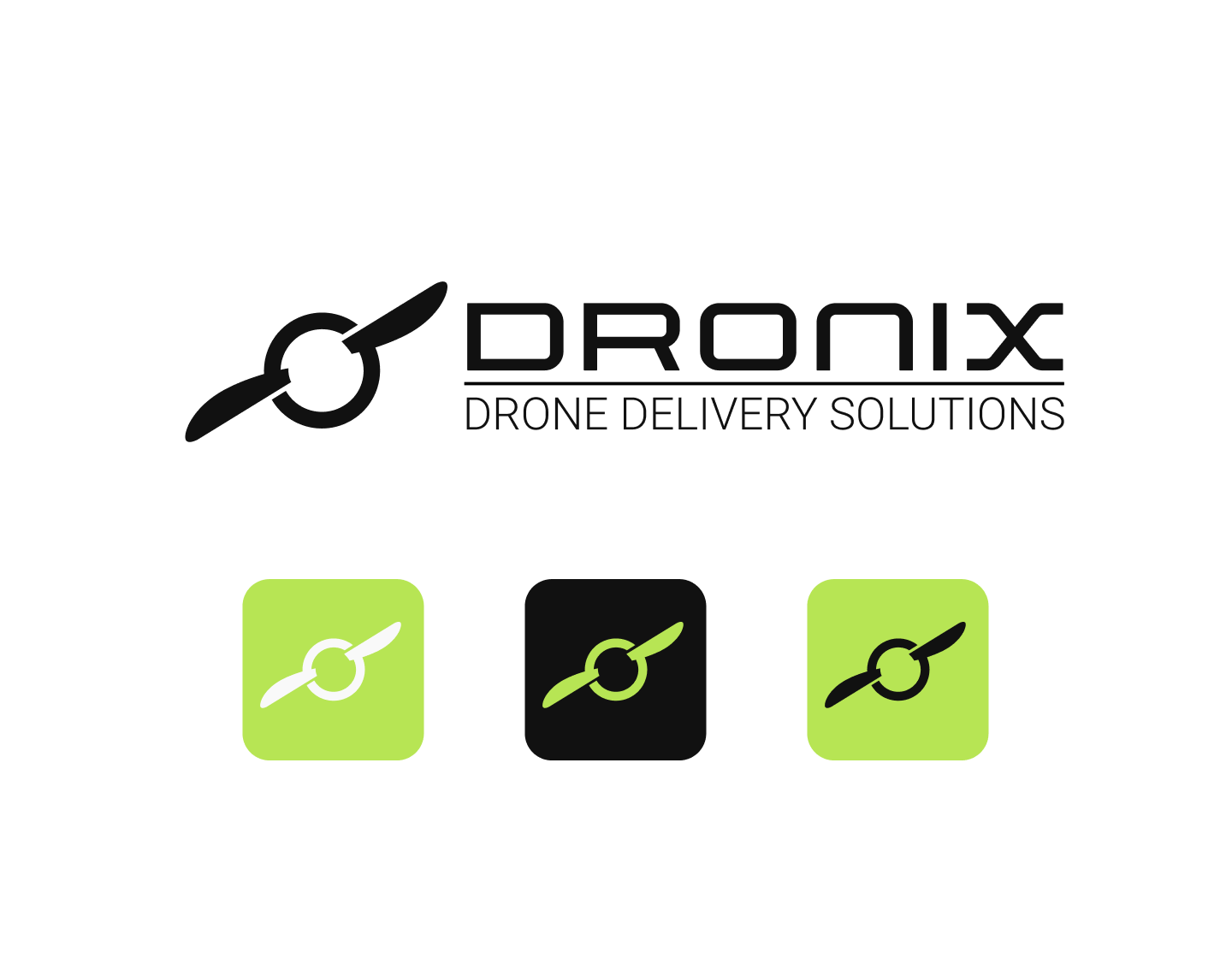 Dronix logo design transparent