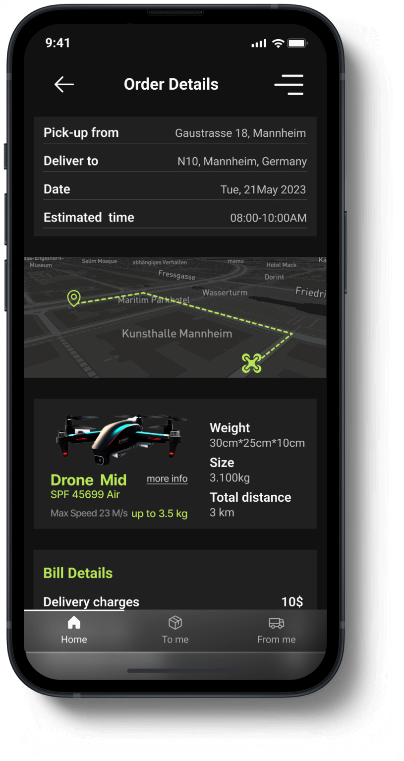 Dronix delivery type that suits your preferences